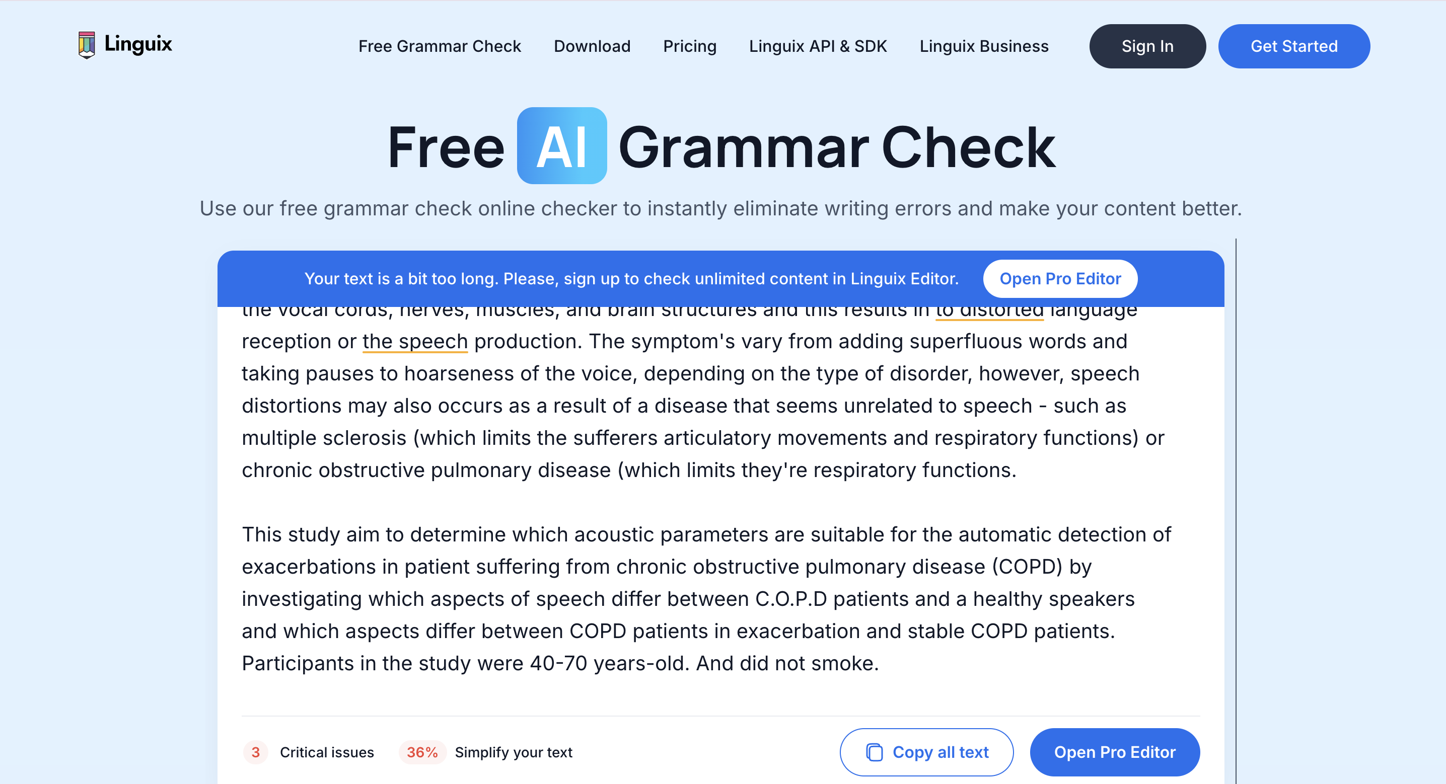 چک گرامر مقالات